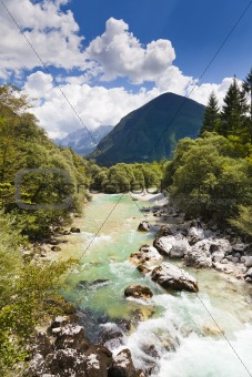 The Julian Alps in Slovenia - Soca river