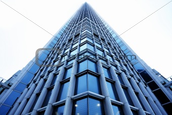 Modern building with reflections 