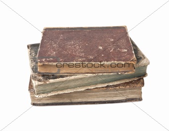 Antique books isolated