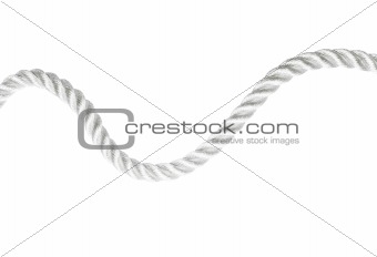 Curvy rope isolated