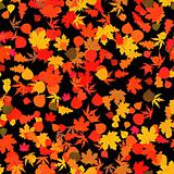 Autumn red bright leaves. EPS 8