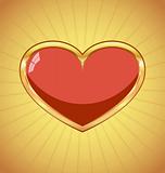 Gold Valentine Heart Background