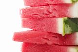 Stack of watermelon`s slices