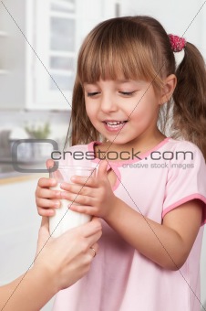 Girl with milk