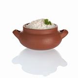 Cooked Rice in a Bowl