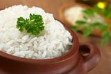 Cooked Rice with Parsley