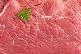 Raw Beef Meat with Parsley