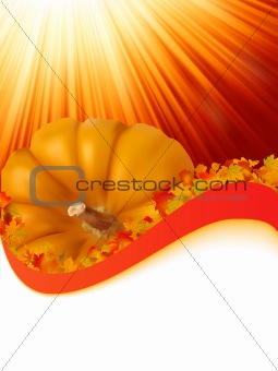 Abstract Classical autumn card. EPS 8