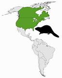 Distribution of canadian beaver 