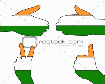 India hand signal