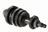 Transmission gears , isolated, on a white background