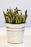 Asparagus in a bucket