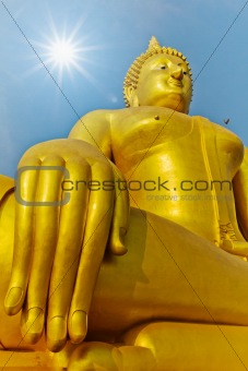 Hand of Biggest Golden Buddha