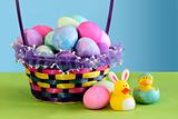 Colorful Easter Egg Basket