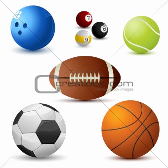 Set of Sports Ball