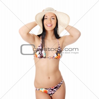 Summer young woman in bikini