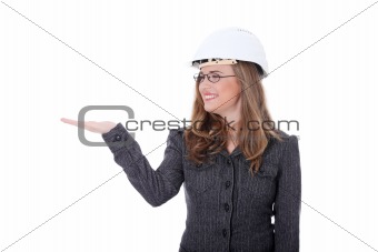Young architect woman