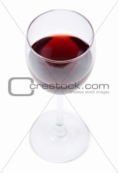 Tall wine glass red wine
