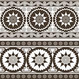 seamless indian style scroll background pattern