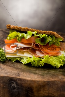Sandwich with bacon 