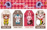 animal play music card