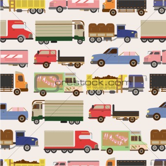 seamless truck pattern
