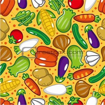 seamless vegetable pattern