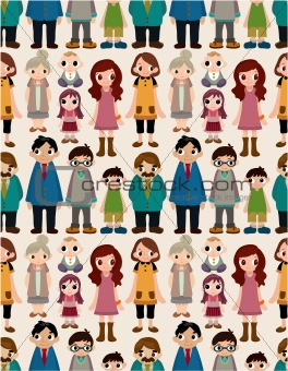 seamless family pattern