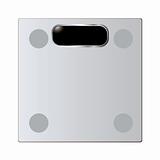 Glass bathroom scales modern