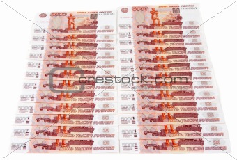 Bills 5000 Russian roubles