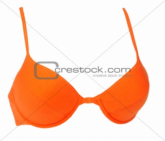Orange bra in volume on parabosom