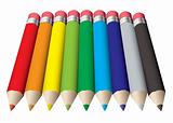 Pencil collection colored