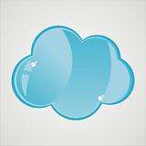 glossy cloud icon