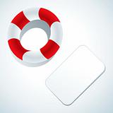 Lifebuoy and business card