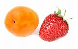 Strawberries and apricot