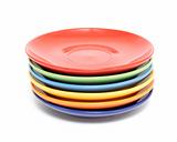Colorful plates background