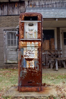 Antique American gas pump