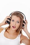 Young woman with headphones 