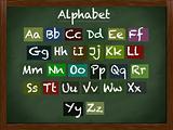 Lowercase and uppercase alphabet