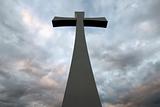Good Friday Easter Day Cross Clouds Background