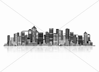 Cityscape background for your design, urban art 