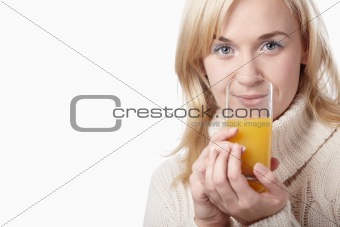 Girl with juice