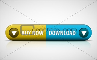 Yellow and blue Buy now / Download button