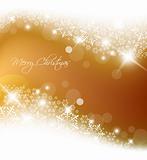 Golden abstract Christmas background