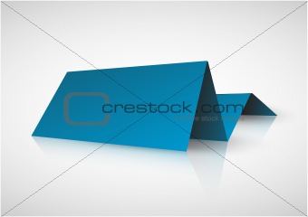 Blue paper tag for important information