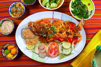 Veracruzana style grouper fish mexican seafood chili