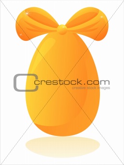 easter egg with  bow