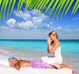 Caribbean beach massage meditation shiatsu woman