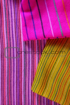 Mexican serape vibrant colorful macro fabric texture
