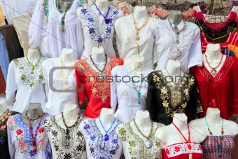 Mayan Mexico dresses embroidery shop
